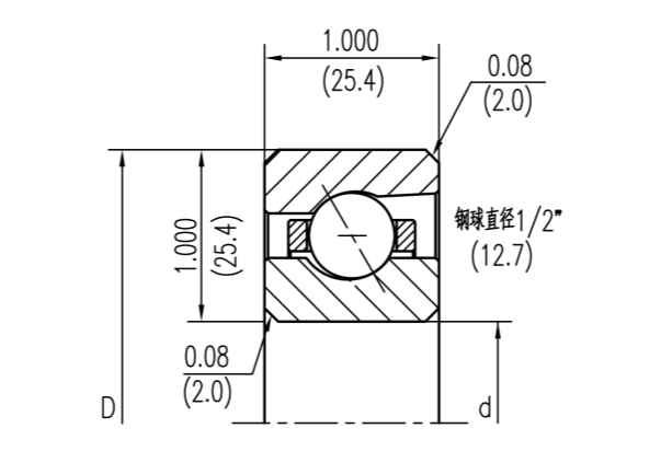 KG角接触球等截面薄壁轴承