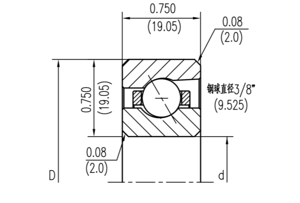 KF角接触球等截面薄壁轴承