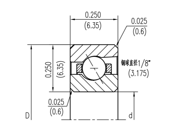 KA角接触球等截面薄壁轴承
